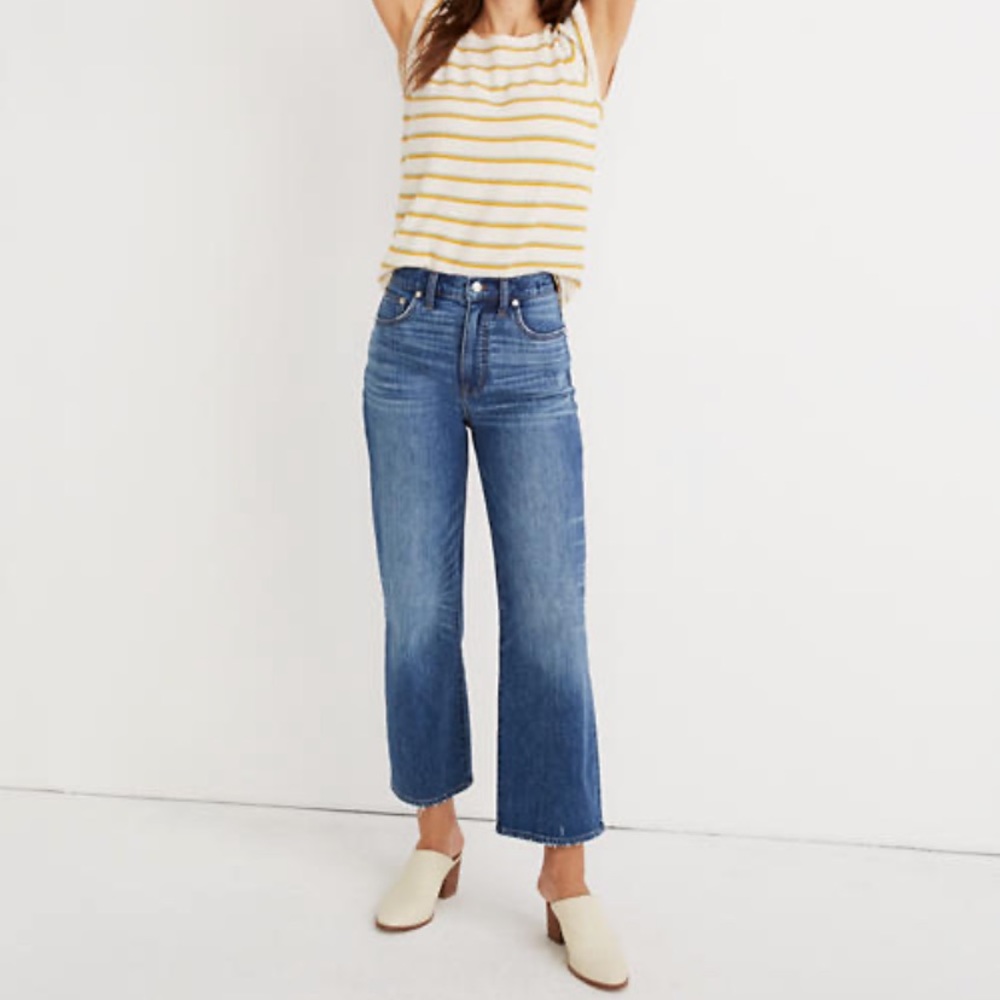 Madewell Slim Wide Leg Crop